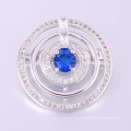 broches broches arrière artificielle diamant broche saphir bleu grande broche ronde